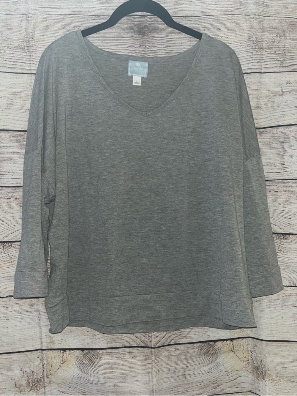 🤎3/$10 Sunday Soft V-Neck Long Sleeve Lounge Tee Size Large